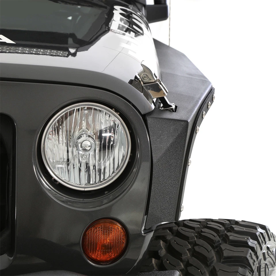 Guardabarros delantero Smittybilt 76880 XRC Armor para Jeep Wrangler JK 2007-2018 2/4 puertas Foto 3 de 4