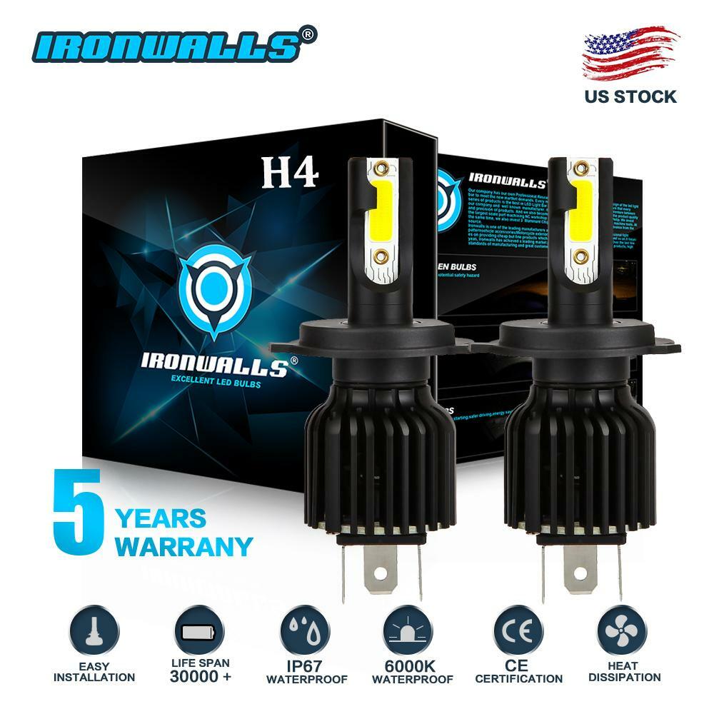 2x H4 9003 LED Headlight Bulbs 330000LM 2200W 6000K White Hi-Lo Beam Kit - 5 Year Warranty 12 thumbnail image