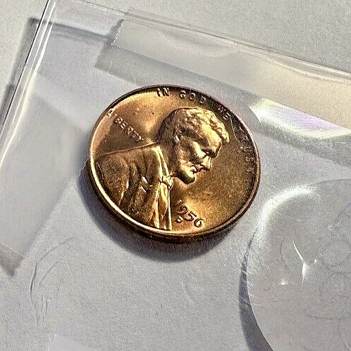 1956-D Lincoln Wheat BU 1c  ~~ 1 Blazing Red Coin ~ Choice? Gem! ~ P82