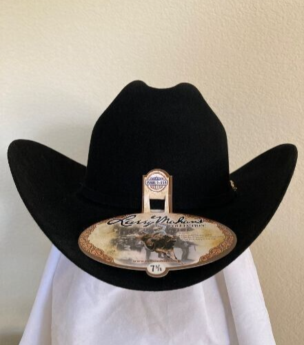 New Larry Mahan Dorado Men 5X Fur Felt Wide Brim Buckle Cowboy Hat