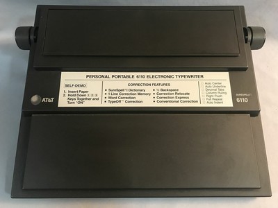 Vintage Att Personal Portable 6110 Electric Typewriter *Parts and Repair Only*