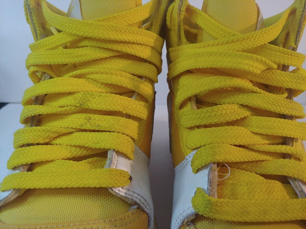 Nike Court Force High Yellow and White Women's Size 9 Nike Court Force High Yellow and White Women's Size 9