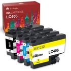 4P LC406 Ink Cartridges for Brother MFC-J4335DW MFC-J4345DW MFC-J4535DW J5855DW