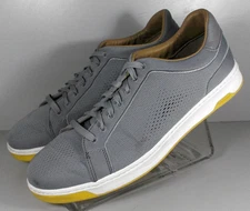 258517X PF50 DAXTON MEN SHOE SIZE 12 M GRAY KNIT LACE UP BY JOHNSTON & MURPHY