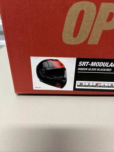 Bell Helmets SRT Modular Ribbon Helmet (Medium, Gloss Black/Red) - Picture 3 of 6
