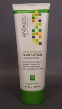 Andalou Naturals Uplifting Body Lotion  Citrus Verbena   8 Oz
