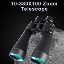 10-380x100 Zoom Binoculars BAK4 Prism HD Professional Telescope for Hunting