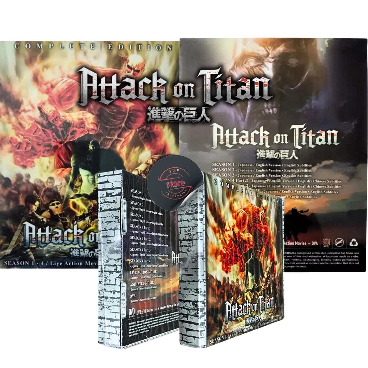 Attack on Titan Box Set DVDs for sale | eBay