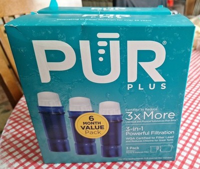 PUR PLUS Pitcher Replacement Filter PPF951K 3 Pack New Filters 6 Month Supply 
