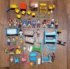 Large Vintage Playmobil Children Babies Victorian Nursery Figures Furniture Lot