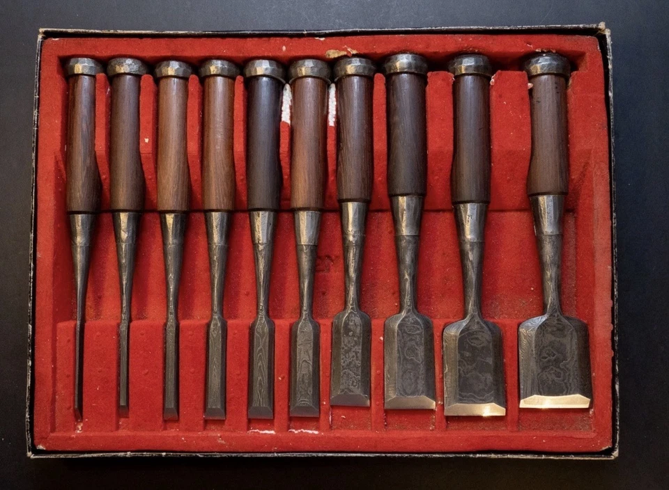 Japanese Style Bench Chisels with Rosewood Handles | Premium Wood Carving Tools - Image 4 of 4