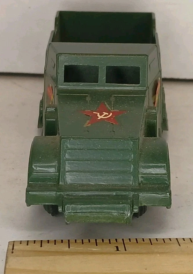 VINTAGE MIDGETOY HALFTRACK ARMORED VEHICLE MADE IN USA ROCKFORD ILLINOIS TOY CAR - Image 3 of 4