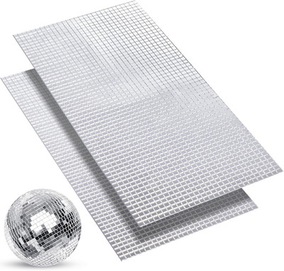 3600 piezas de mosaicos de espejo autoadhesivos con forma de bola de discoteca