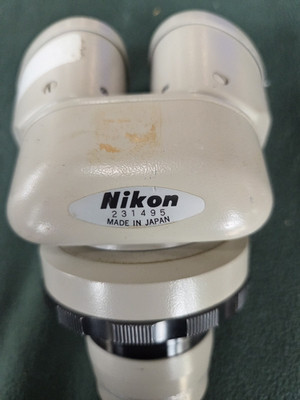 Nikon 0.8x to 4x Stereoscopic Zoom Microscope Head-for parts or repair