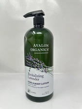 Avalon Organics Hand  Body Lotion Lavender No GMO 32 oz