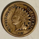 Lot Of 4) 1C Indian Head Cent Copper Nickel U.S. Coin 1861, 1862, 1863, And 1864