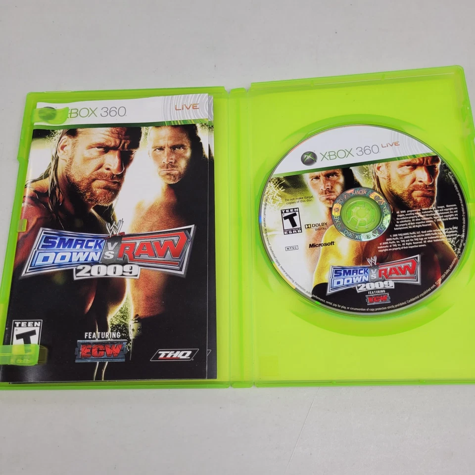 WWE SmackDown Vs Raw 2009 Xbox 360 Complete CIB - Image 3 of 3
