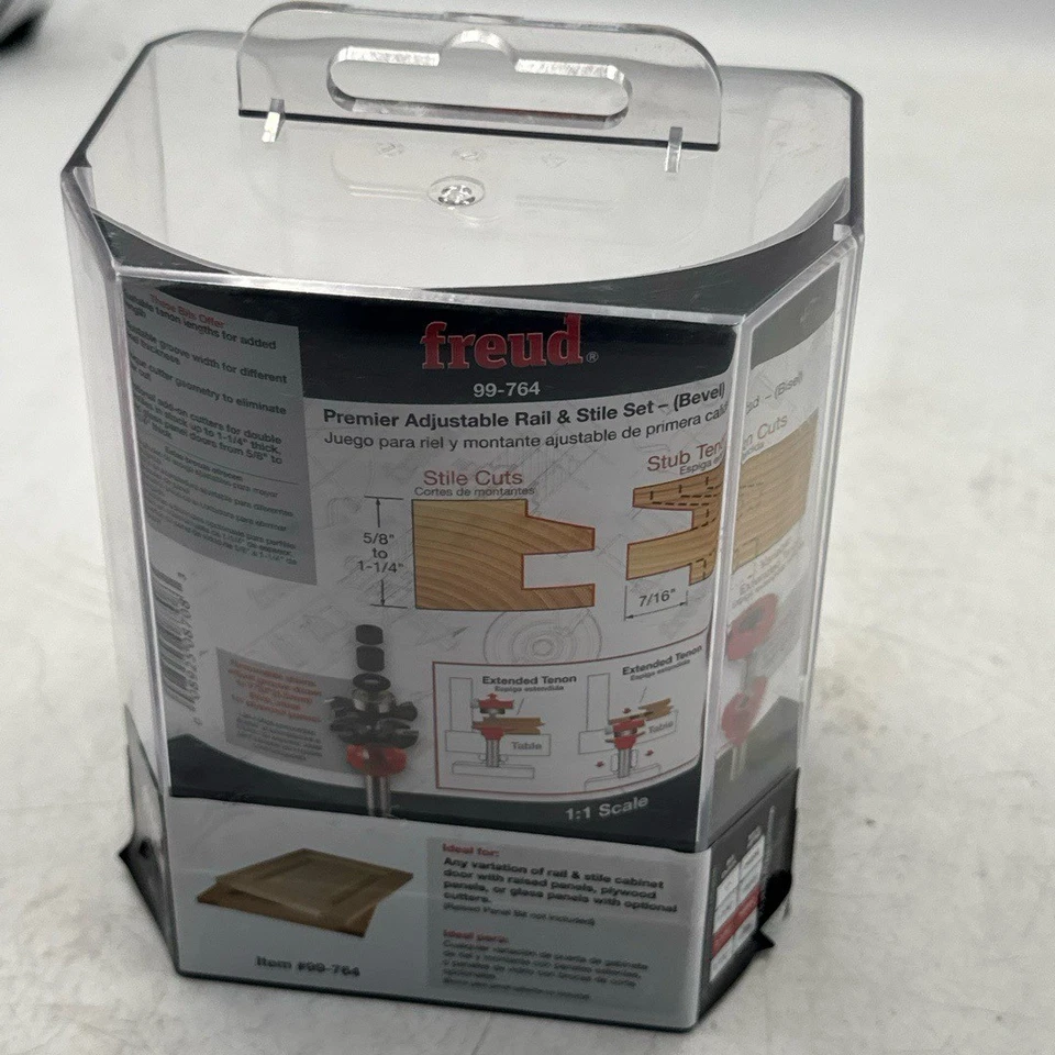 Freud Premier Adjustable Rail Stile Router 1/2" Shank 99-764 - Image 3 of 4