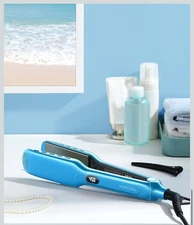 Wavytalk Hair Straightener, 1.7 Inch Wide Vent Sesh Titanium Wet to Dry Flat