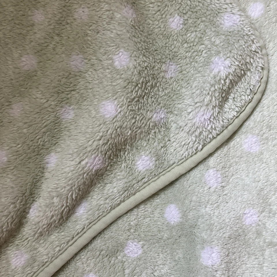 BABY Blanket GARANIMALS Green White Polka DOTS GIRAFFE Monkey Alligator "BABY" - Image 3 of 4