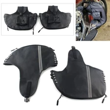 Soft Lowers Chaps Leg Warmer Bag Engine Guard For Harley Street Glide Road King