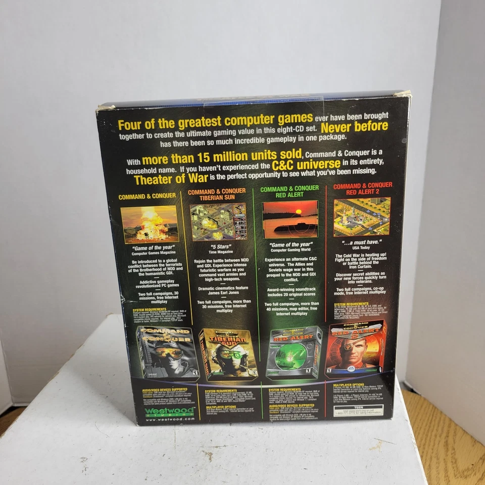 Command & Conquer Theater of War 8 Disc Big Box Set SEALED - Image 2 of 4