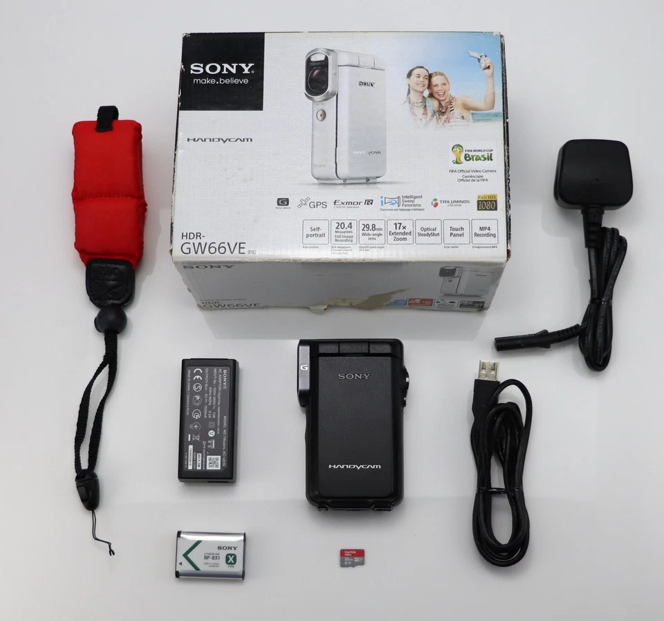 FAULTY SONY HANDYCAM HDR-GW66VE CAMCORDER BOXED WATERPROOF HD VIDEO CAMERA - Image 3 of 4