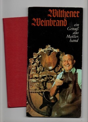 Wilthener Brandy Distillery Brochure GDR Certificate Spirits Skilled Worker