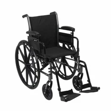 Lightweight Wheelchair McKesson Dual Axle Desk Length A