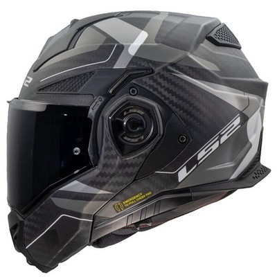 LS2 FF901 Advant X Carbon Helmet Horizon Chrome Grey