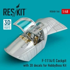1/48 ResKit RSU48-0166 F-111A/E Cockpit with 3D decals for HobbyBoss Kit