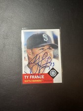 2021 Topps Living Set Ty France Auto Signed #480 Mariners