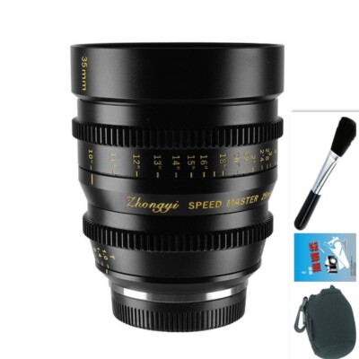 Zhongyi Mitakon Speedmaster 35mm T1.0 APS-C Cinema Lens for Sony E Mount Camera