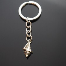 Conch Seashell Beach Ocean Queen Snail Love Key Chain Silver Keychain Toy Gift