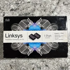 NEW Linksys Cisco Powerline 400 PLEK400 AV Kit Outlet Network Extend Open Box