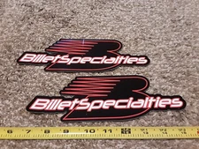 Lot of 2 Billet Specialties Wheels Decals Stickers Hot Rod Goodguys LS NHRA 