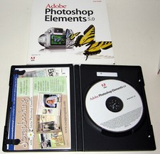 Adobe Photoshop Elements 5.0 Photo Image Editing Software User Manual Bundle