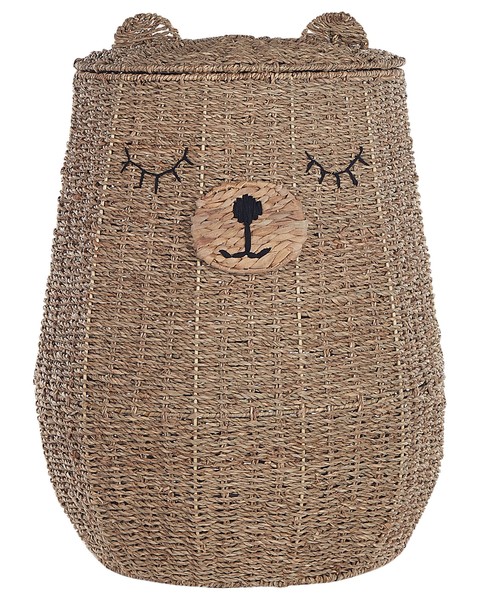 Aufbewahrungskorb Aus Seegras BäRenform NatüRlich Beige 68 Cm Fulan-image