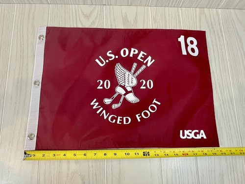 LOT DE DRAPEAUX ET DE PENNANTS AMÉRICAINS OUVERTS 2020 PIEDS AILÉS BRYSON DECHAMBEAU GAGNANT *NEUF* ! - Photo 7/9