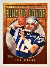 2002 Topps Super Bowl Ring Of Honor Tom Brady New England Patriot TB36 XXXVI MVP