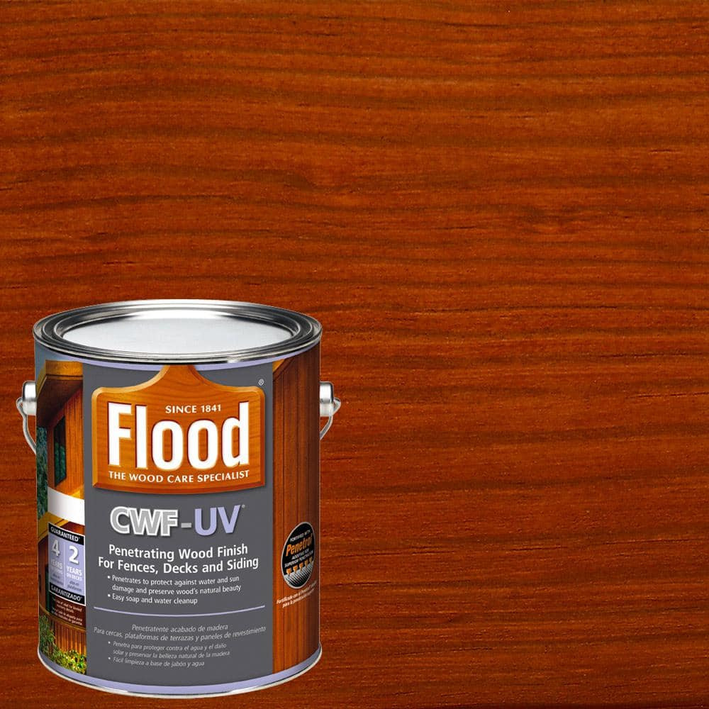 Deck Stain 1 Gal. Wood Finish Acrylic/Oil Based Exterior Red