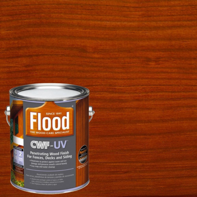 #ad Deck Stain 1 Gal. Wood Finish Acrylic Oil Based Exterior Redwood UV Waterproof $31.79