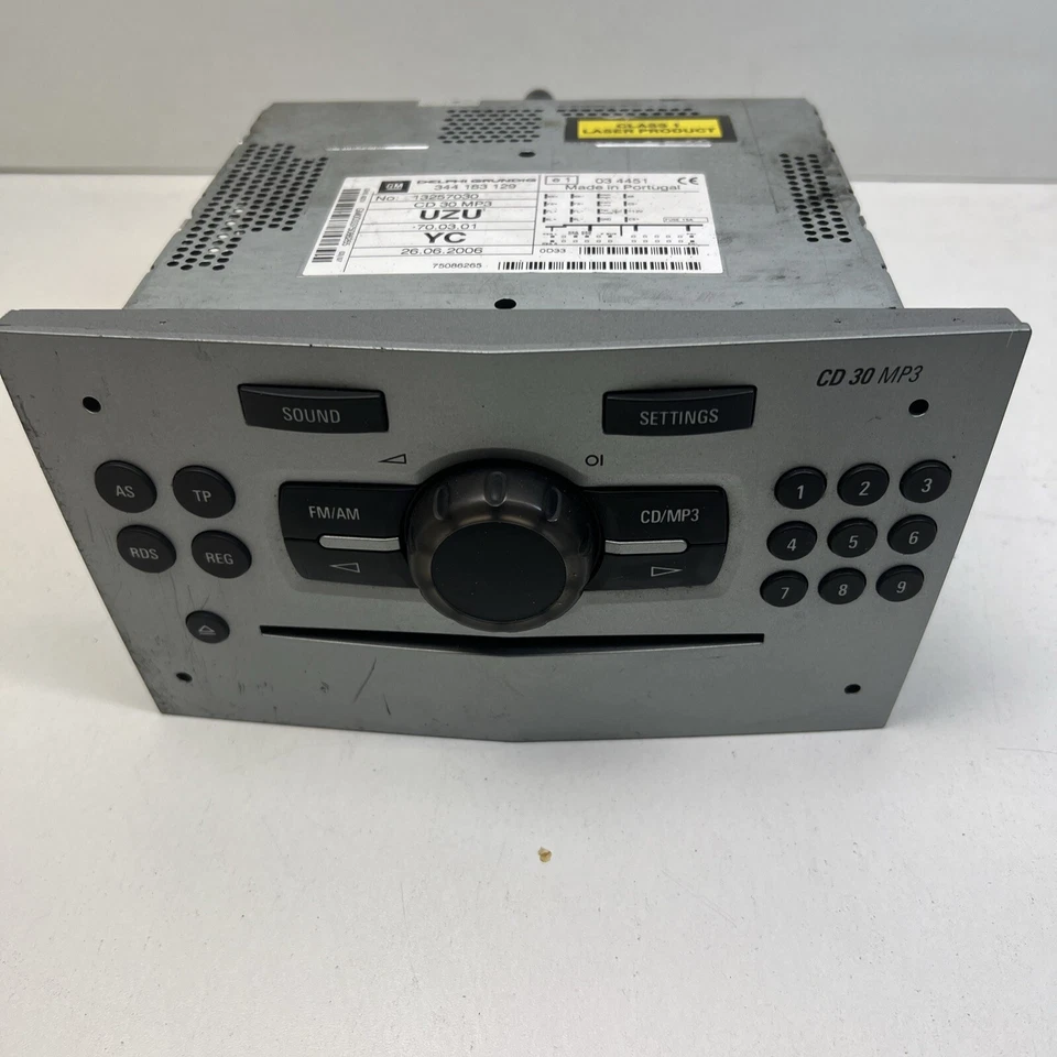 2007 VAUXHALL CORSA CD30 MP3 LETTORE CD 13257030 Venduto Senza Codice - Immagine 4 di 4