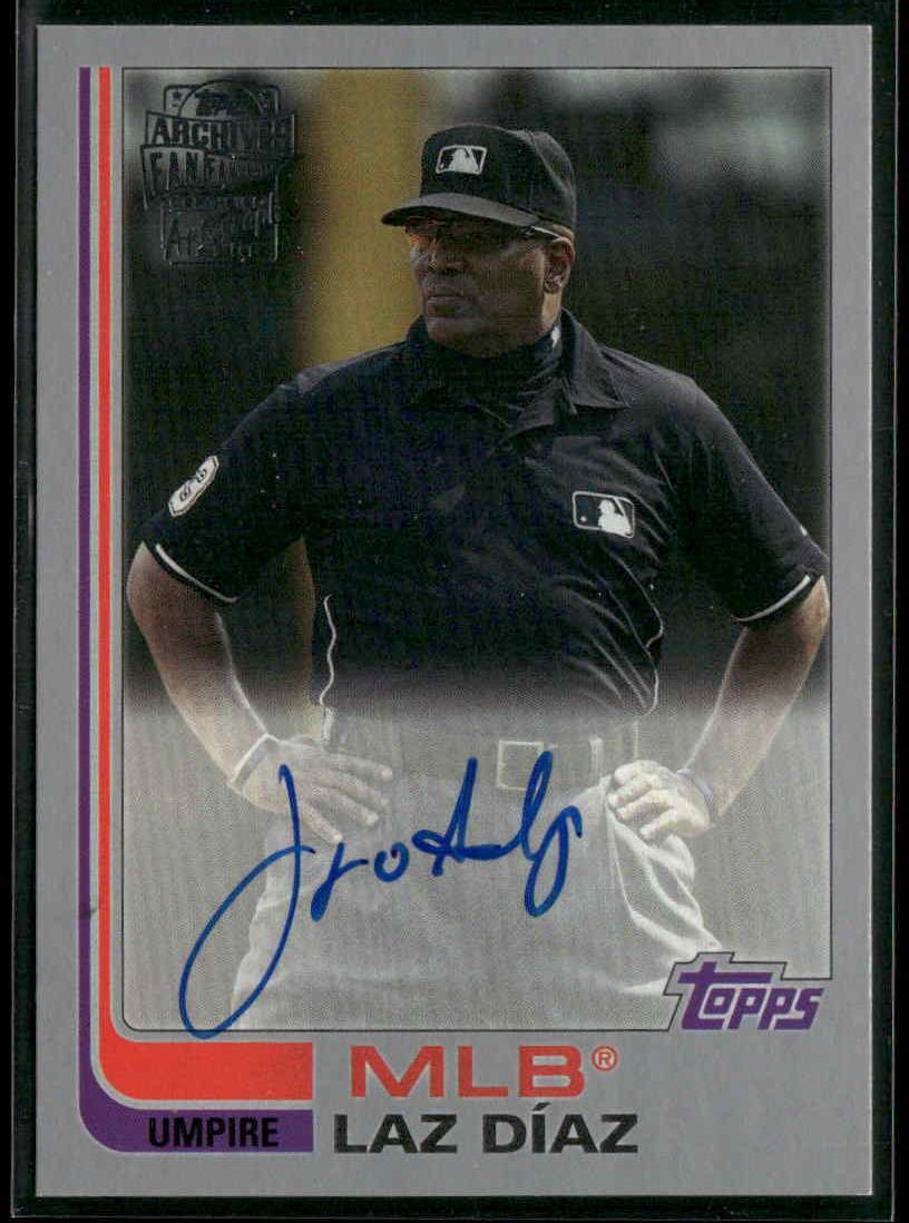 2019 Topps Archives #FFA-LD Laz Díaz Fan Favorite Autographs Silver #/99