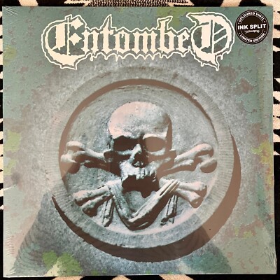 ENTOMBED S/T LP INK SPLIT GREEN BLUE VINYL NEW SEALED EARACHE