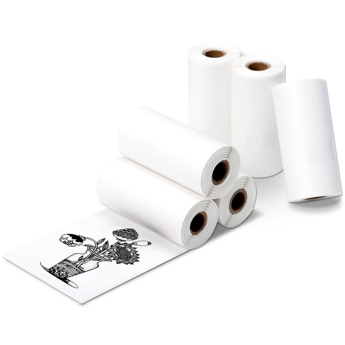 10 Stück Mini-Druckerpapier, selbstklebendes