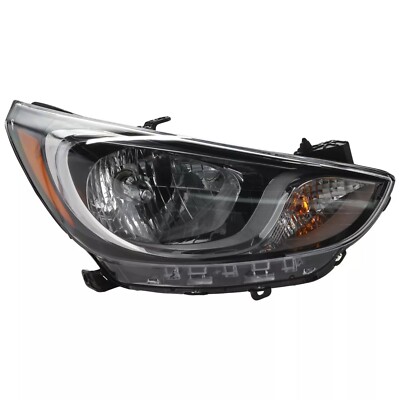 New Halogen Head Lamp Assembly RH Side Fits 2012-2014 Hyundai Accent Hy2503163
