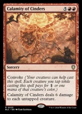 Calamity of Cinders 0023 Non Foil Rare Bloomburrow Commander MTG NM