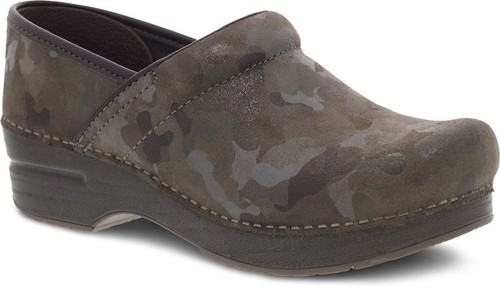 Dansko Professional Women's Clogs, Camo Suede, W38 - 第 1/5 張圖片