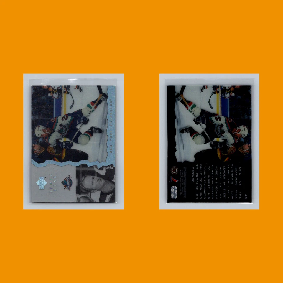 Derek King #40 1996 Upper Deck Ice New York Islanders Hockey Card NHL NM - Image 3 of 3